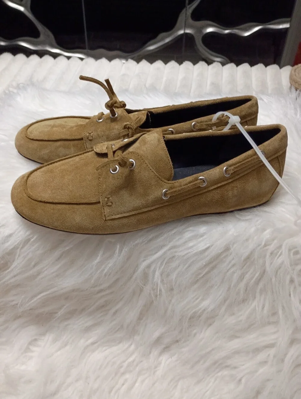 Vince Marin Women's Suede Slip On Boat Shoes Size 7